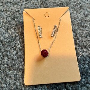 Touchstone Crystal necklace and earrings set